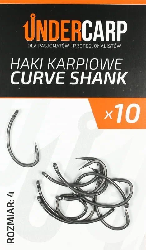 Undercarp Teflonowe Haki CURVE SHANK #4 Wyjątkowa oferta