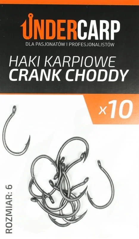 Promocja Undercarp Teflonowe haki karpiowe CRANK CHODDY size 6