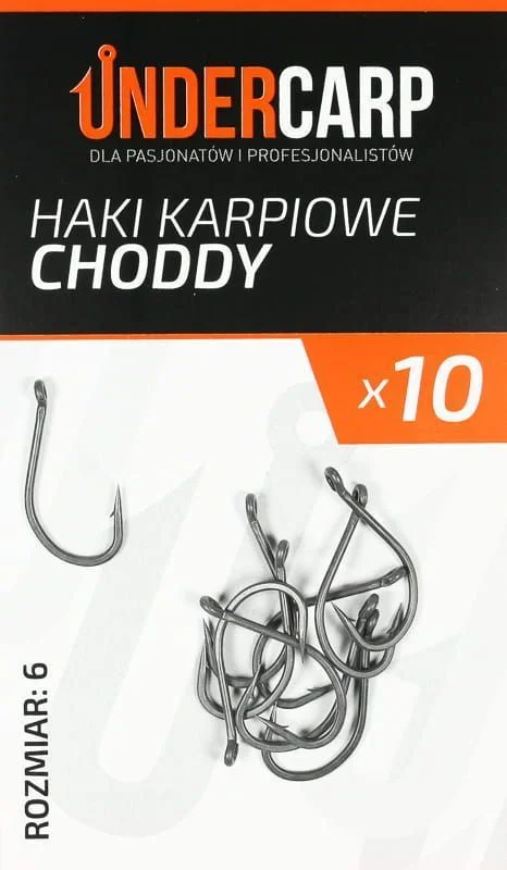 Dodaj do koszyka Undercarp Teflonowe haki karpiowe CHODDY size 8