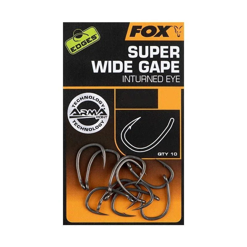 Bezpieczna płatność Haki Fox Edges Arma Point Super Wide Gape (Inturned Eye) Hooks #4 / 10szt.