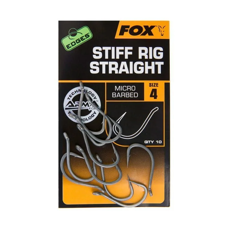 Haki Karpiowe Fox Edges Stiff Rig Straight #4 Tani