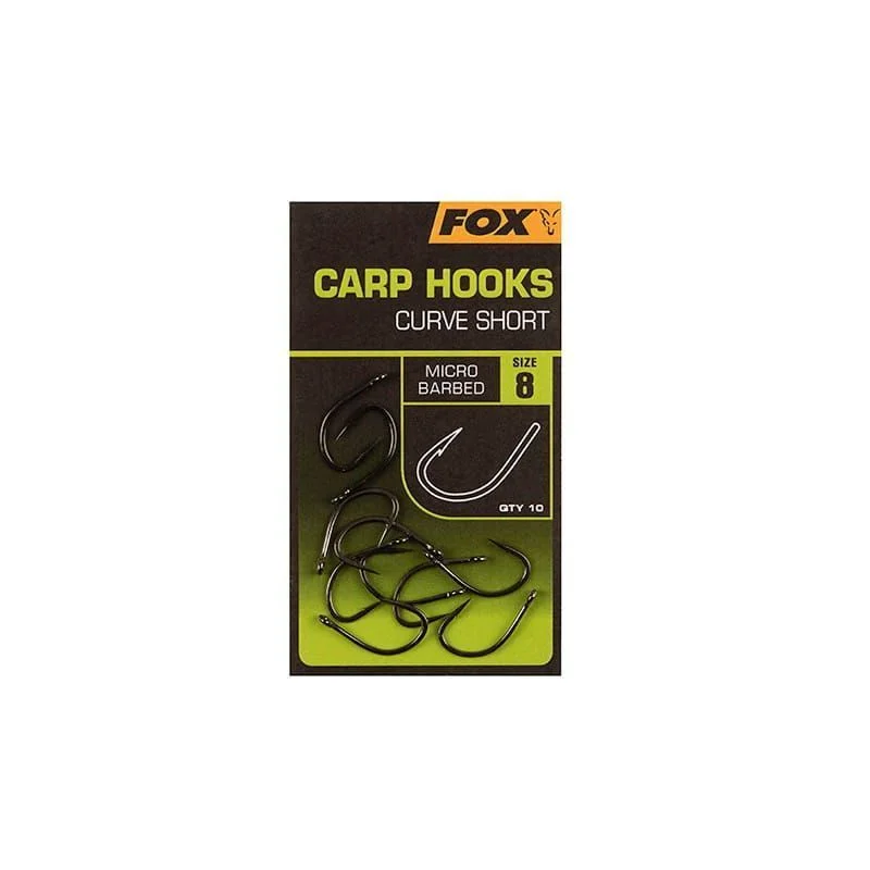 Zniżka Haki Karpiowe Fox Carp Hooks Curve Shank Short #4