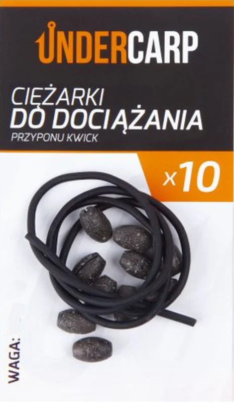 Cena promocyjna Ciężarki Undercarp do dociążania przyponu Kwick 1.6g - Czarny