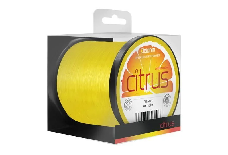 Okazja Żyłka Delphin CITRUS Żółta 0,28mm / 1200m
