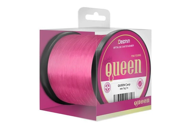 Żyłka Delphin QUEEN Carp Różowa 0,25mm / 1200m Promocja