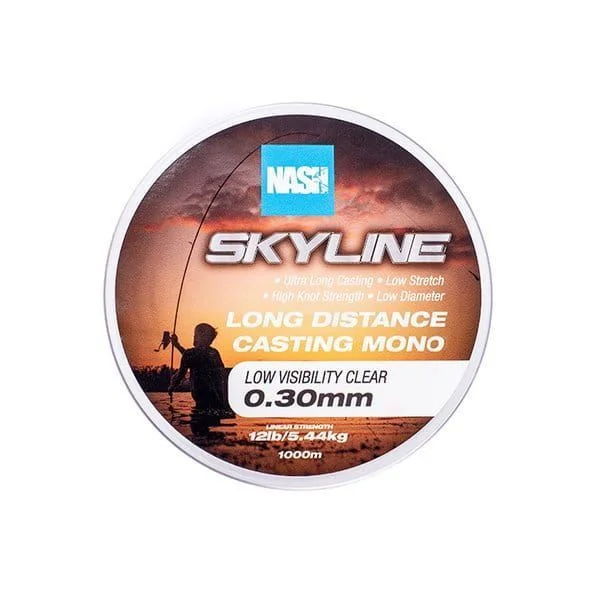 Żyłka Karpiowa Nash Skyline Mono Clear 12lb / 0.30mm - 1000m Nowość