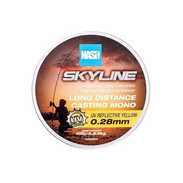 Żyłka Karpiowa Nash Skyline Mono UV Yellow 10lb / 0.28mm - 1000m Dostępne od ręki