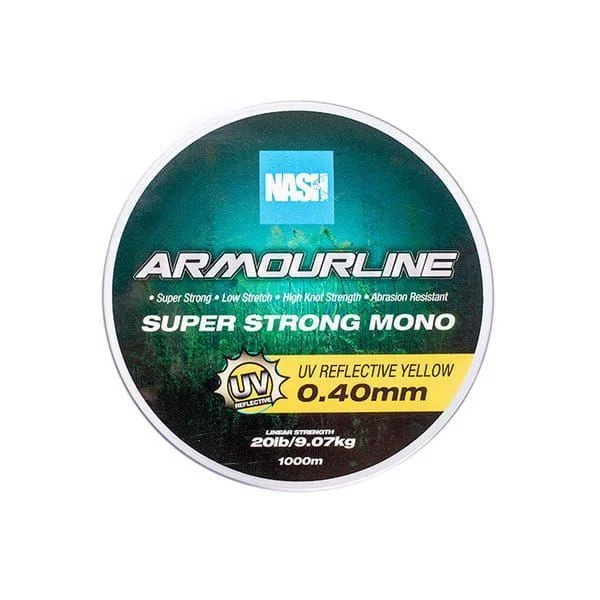 Zamów dziś Żyłka Karpiowa Nash Armourline Mono UV Yellow 20lb / 0,40mm - 1000m