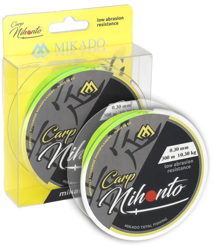 Żyłka Mikado Nihonto Carp 0.23mm/6.00kg/300m Fluo Żółty Nie przegap