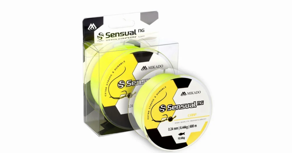 Hit sprzedaży Żyłka Mikado Sensual N.G Carp 0.30mm/17.5kg/600m -Żółta