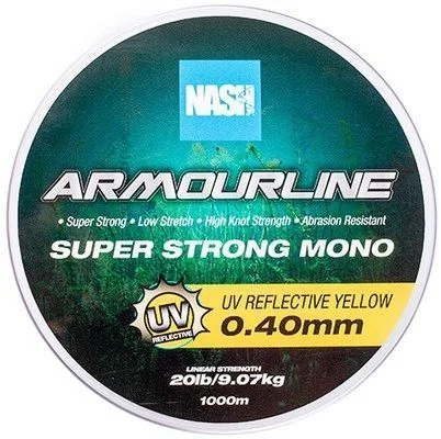 Ostatnia szansa Żyłka Nash Baseline Mono 0.40mm 1000m 9kg UV Yellow