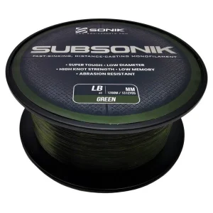 Żyłka Sonik Subsonik Green 25lb 0,41mm 1200m Promocja