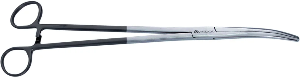 Popularny Szczypce Mikado zakrzywione z gumowaną rączką 6.5"/16.5cm