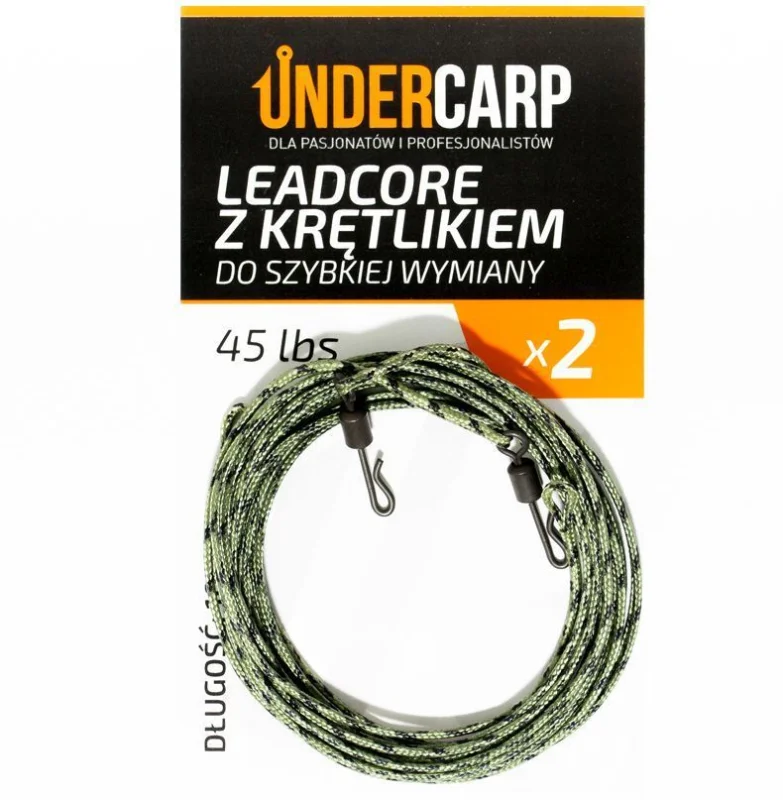 Bestseller Undercarp Leadcore 45lbs / 100cm Zielony 2szt.
