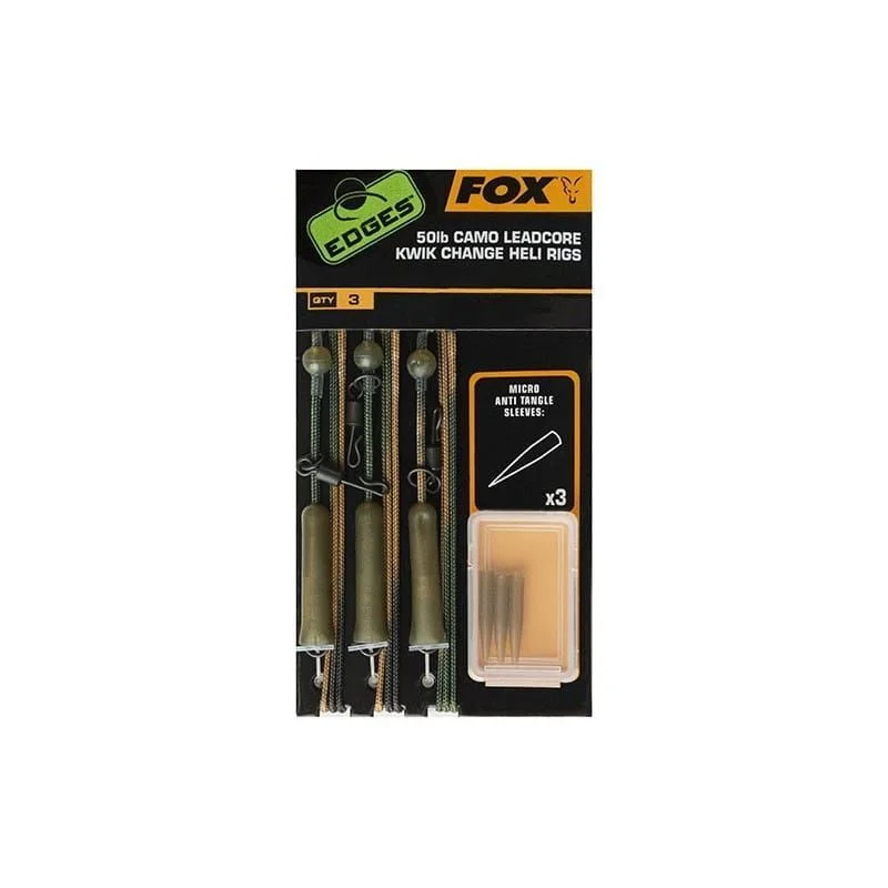 Tylko do końca tygodnia Fox Edges Camo Leadcore Kwik Change Heli Rigs