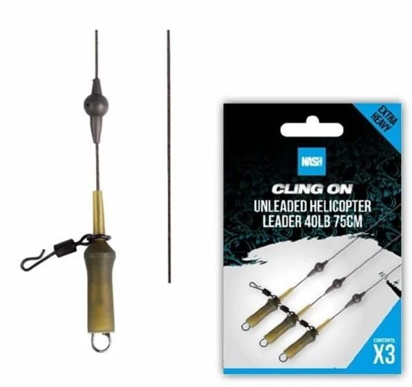 Rabat Nash Ready Tied Unleaded Helicopter Leader 40lb / 75cm