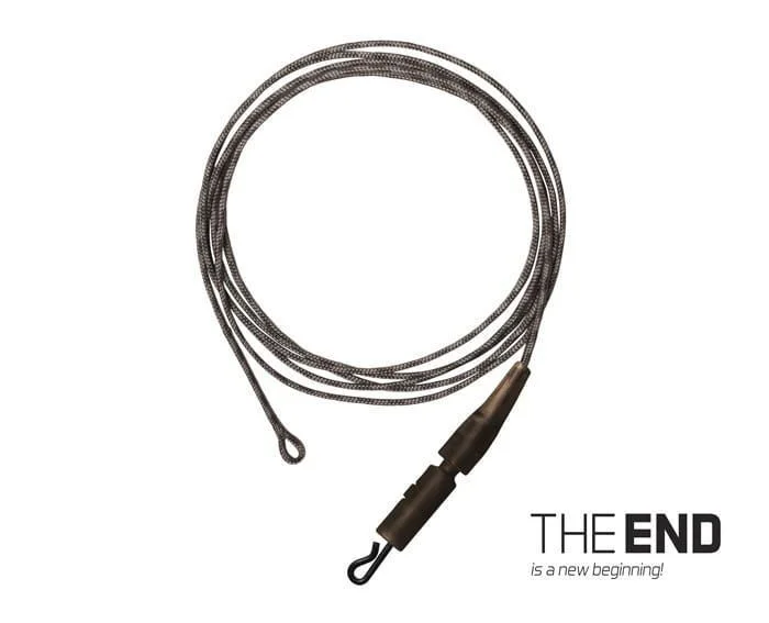 Bezpieczne zakupy Przypony włosowe THE END Leadcore + PIN clip / 3szt | 1m