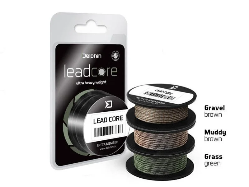 Leadcore Delphin LEADCORE 45lbs 5m Zielona Grass Bezpieczne zakupy