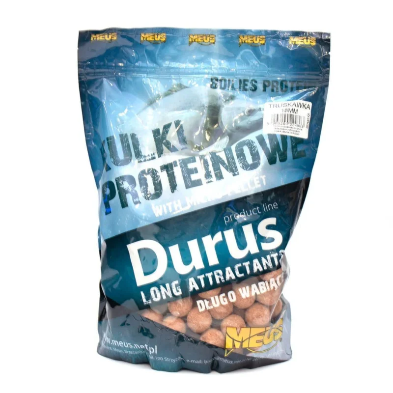 Meus Kulki Zanętowe Durus 18mm Truskawka 1kg Ostatnie sztuki
