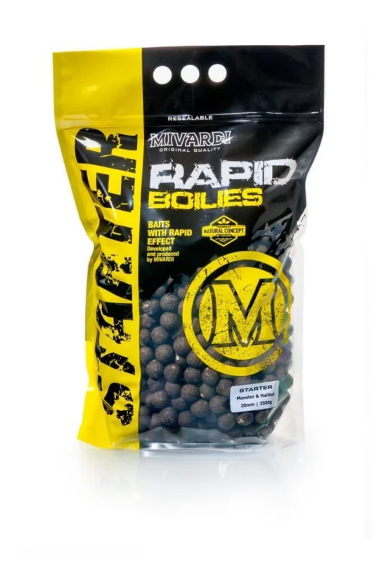 Niska cena Kulki Mivardi Rapid Boilies Starter - Monster & Halibut (3500g | 20mm)