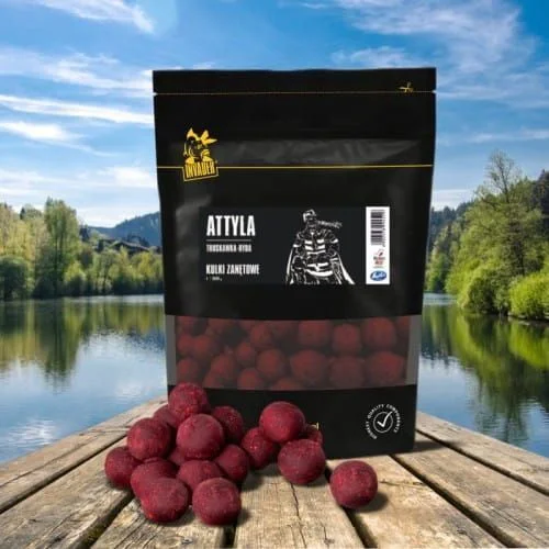 Kulki Zanętowe Invader Attyla 20mm / 800g - Truskawka / Ryba Nie przegap