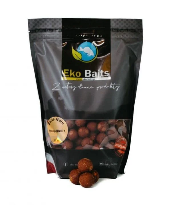 Kulki Zanętowe Eko Baits Gold Shrimp2Hell+ 24mm / 900g Taniej