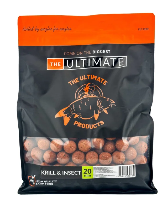 Oferta limitowana UltimateProducts Top Range Boilies 18mm / 1kg - Krill Insect