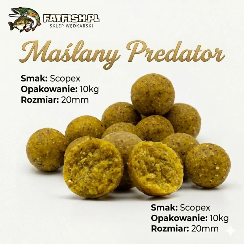 Kulki Zanętowe Maślany Predator Scopex 20mm - 10kg Bestseller