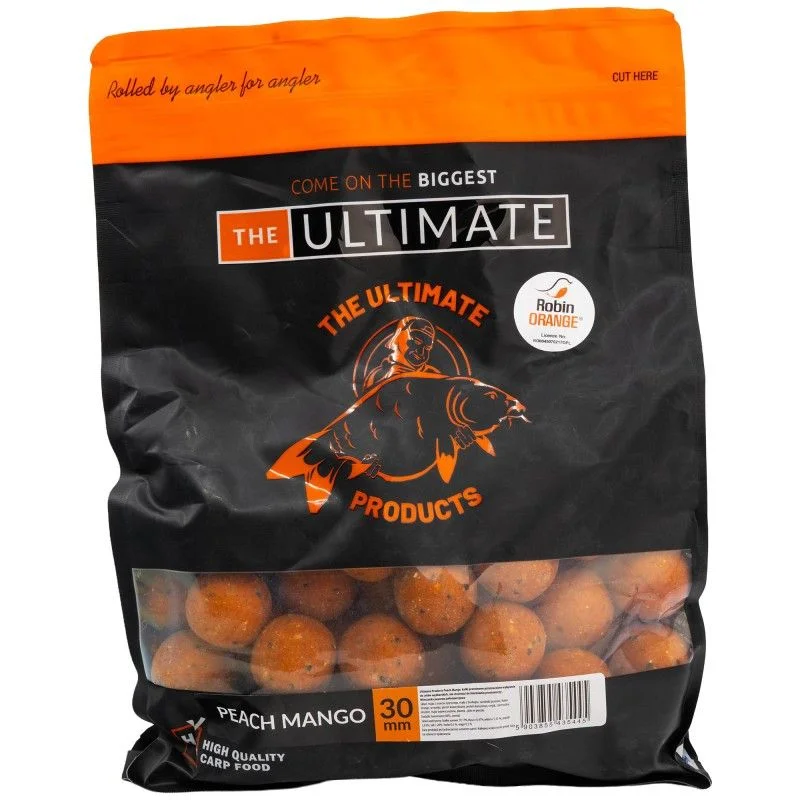 Kulki proteinowe Ultimate Products 30mm 1kg - Peach Mango Ostatnie sztuki