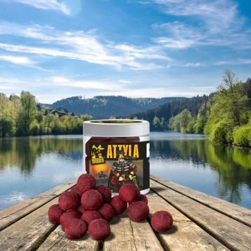 Kulki Haczykowe Invader Attyla 14x20mm / 250ml - Truskawka / Ryba Darmowa dostawa