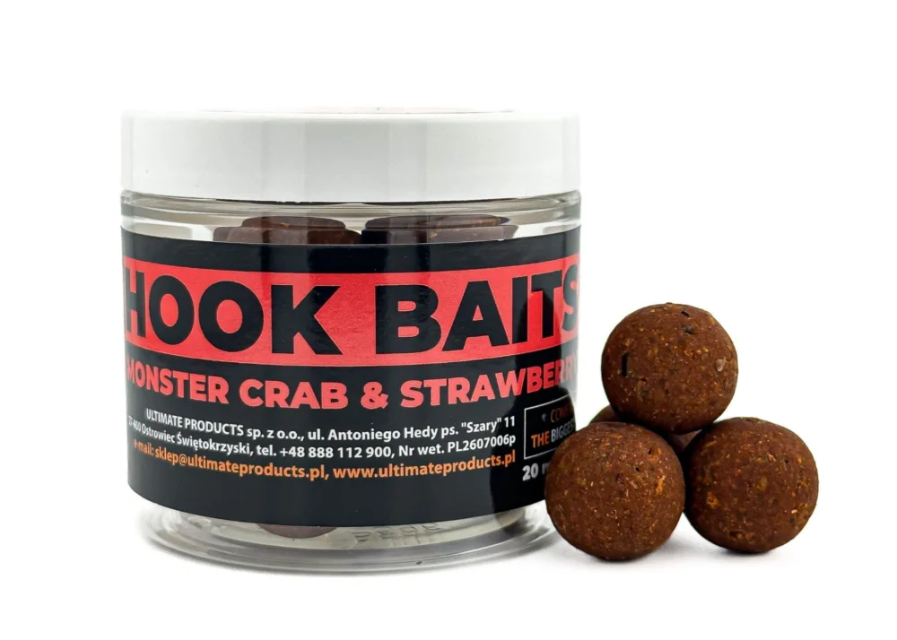 MONSTER CRAB STRAWBERRY HOOKBAITS 20MM Ostatnie sztuki