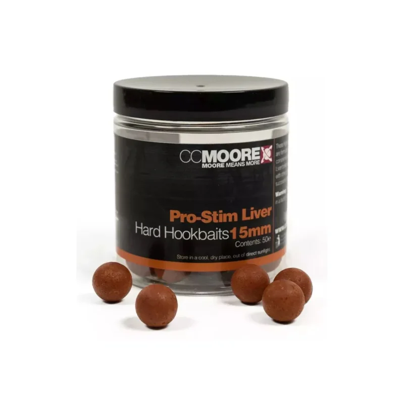 Ostatnie sztuki Kulki CC Moore Pro-Stim Liver Hard Hookbaits 15 mm