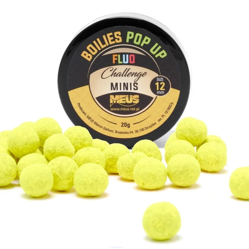 Nowy Kulki Fluo Pop Up Challenge 12mm Lemon Shock MINIS 20g