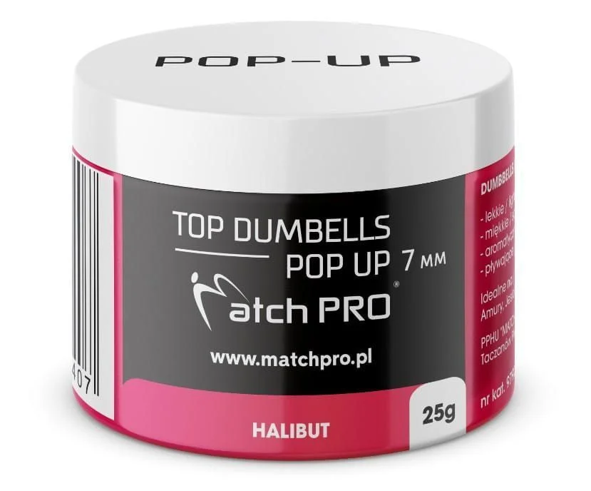 Pop Up MatchPro Top Dumbells 7mm / 20g - Halibut Cena promocyjna