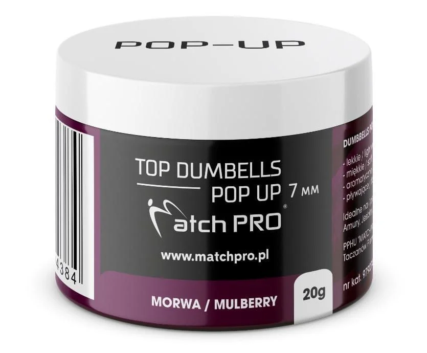Pop Up MatchPro Top Dumbells 7mm / 20g - Mulberry Łatwy zwrot