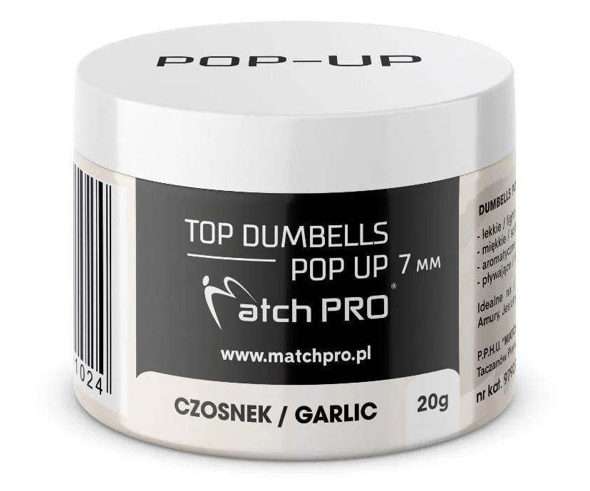 Pop Up MatchPro Top Dumbells 7mm / 20g - Garlic Hit sprzedaży