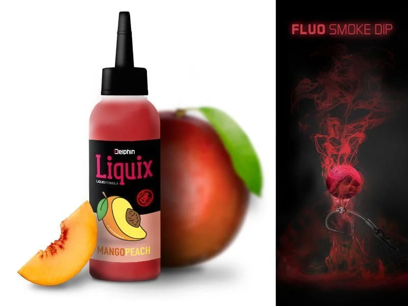 Fluo Dip D SNAX LiquiX /100ml - Mango-Brzoskwinia Nie przegap