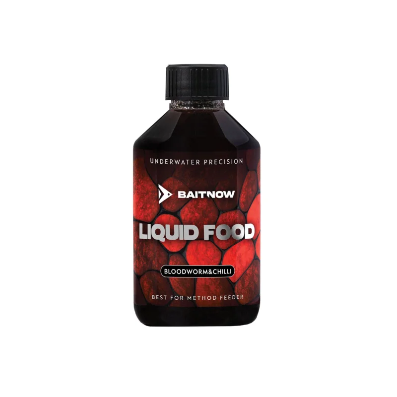 Cena promocyjna BaitNow Liquid Method Feeder Liquid Food Bloodworm & Chilli 250ml