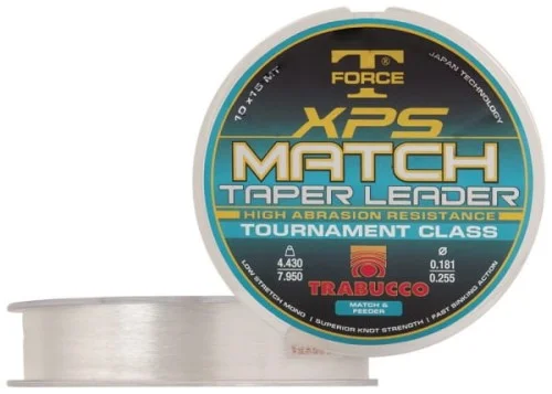Wyjątkowa oferta Trabucco XPS Match Taper Leader przypony strzałowe 10x15m