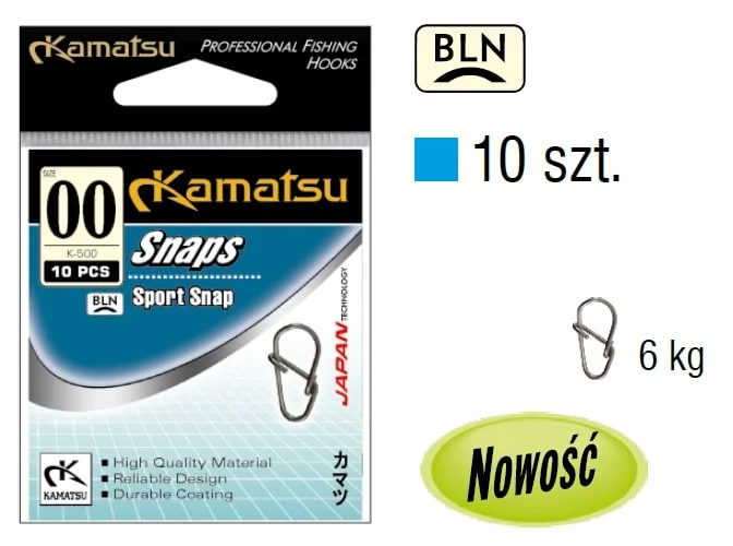 Oferta limitowana Kamatsu Agrafka Sport Micro K-500 Nr00 6kg