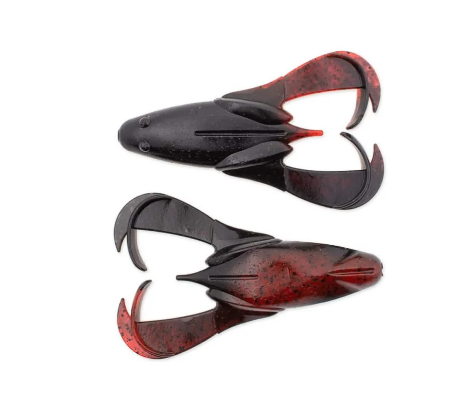 Popularny Keitech Guma Noisy Flapper Żaba 3,5” 9cm Black Red Belly 467