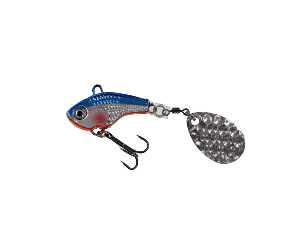 Wysoka jakość Kinetic Wirujący ogonek IMP Tail Spin 7g Blue Silver