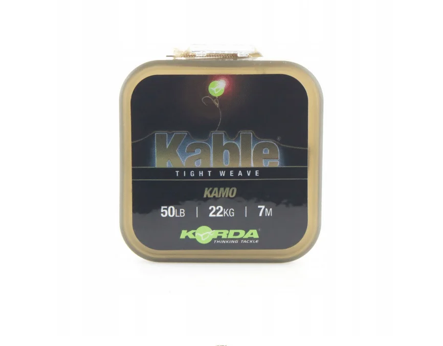 Korda Leadcore Kable Tight Weave Kamo 7m/50lb Bezpieczne zakupy