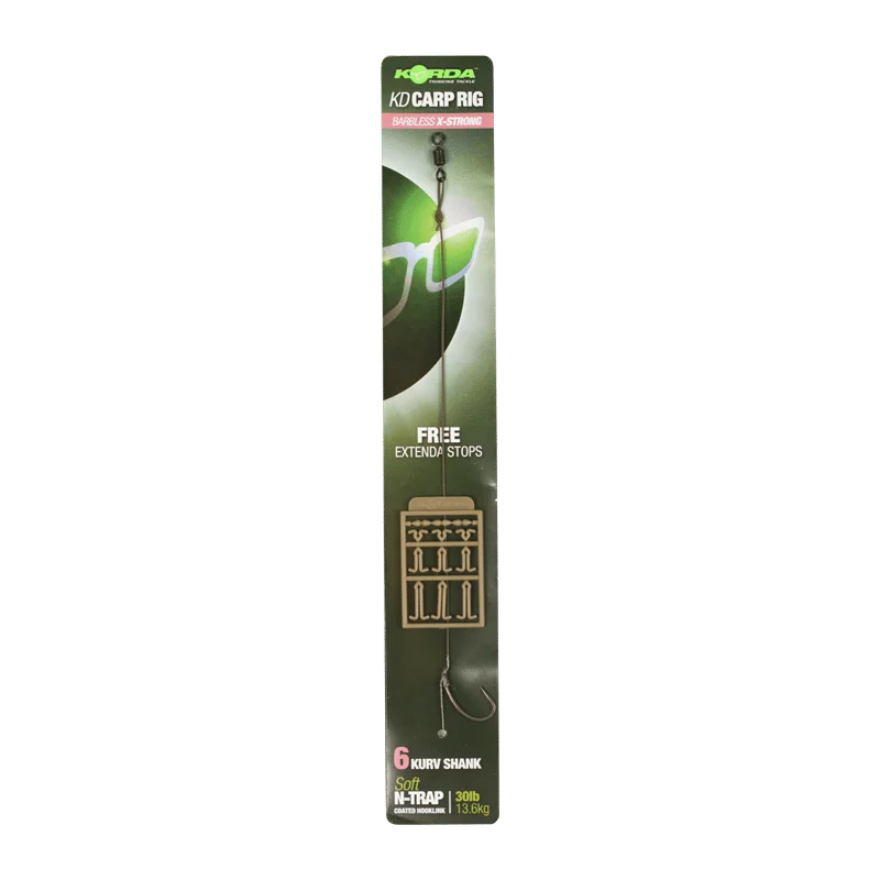Hit sprzedaży Korda przypon- N-Trap KD Rig Barbless 30 lb N-Trap Kurv Shank B 8