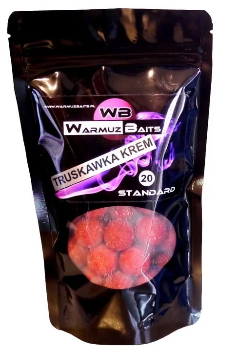 Zamów teraz Warmuz Baits Kulki proteinowe Truskawka Krem 20mm 0,9kg