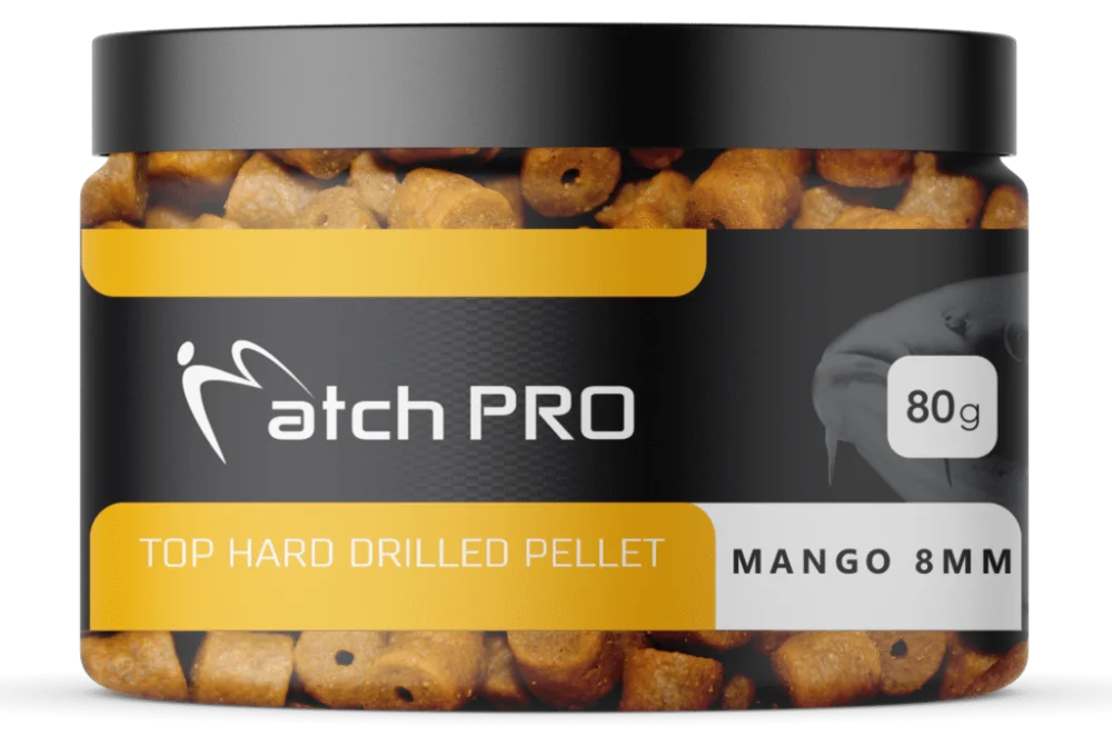 MatchPro Pellet TOP HARD MANGO 8mm DRILLED 80g Darmowa dostawa