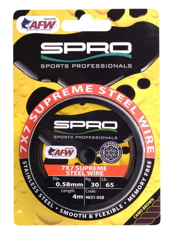 Szybka dostawa SPRO stalka Supreme Steel Wire 7×7 0,36mm-12kg-4m