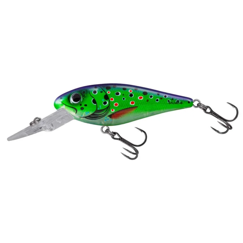 Hit cenowy Salmo Wobler Rattlin Executor Pływający Clear Purple Trout 5cm