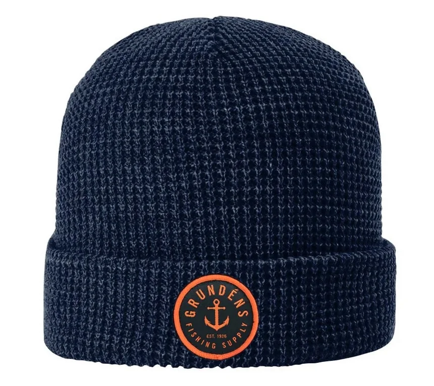 Wybór klientów Grundens Czapka Zimowa Waffle Beanie Navy