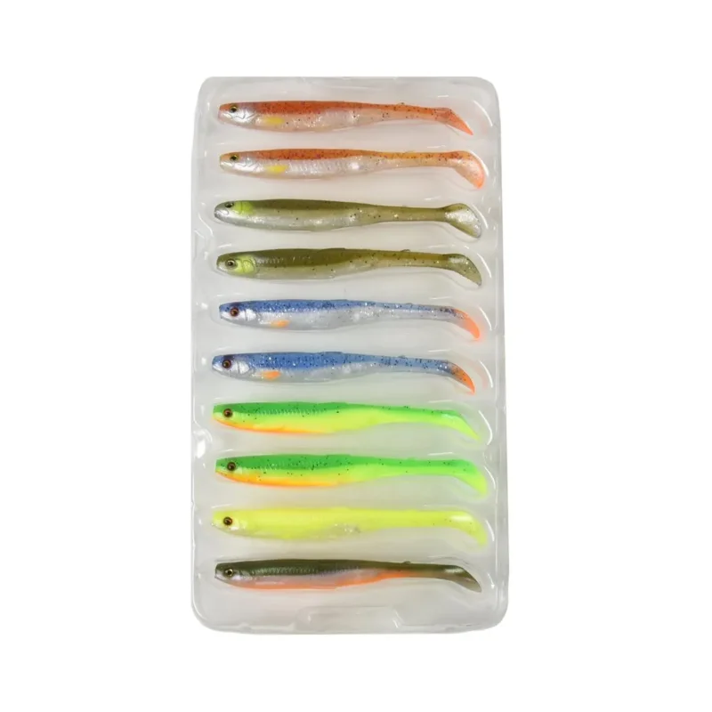Zestaw przynęt Slender Scoop Shad Savage Gear 9cm / 4g 10 sztuk Hit cenowy